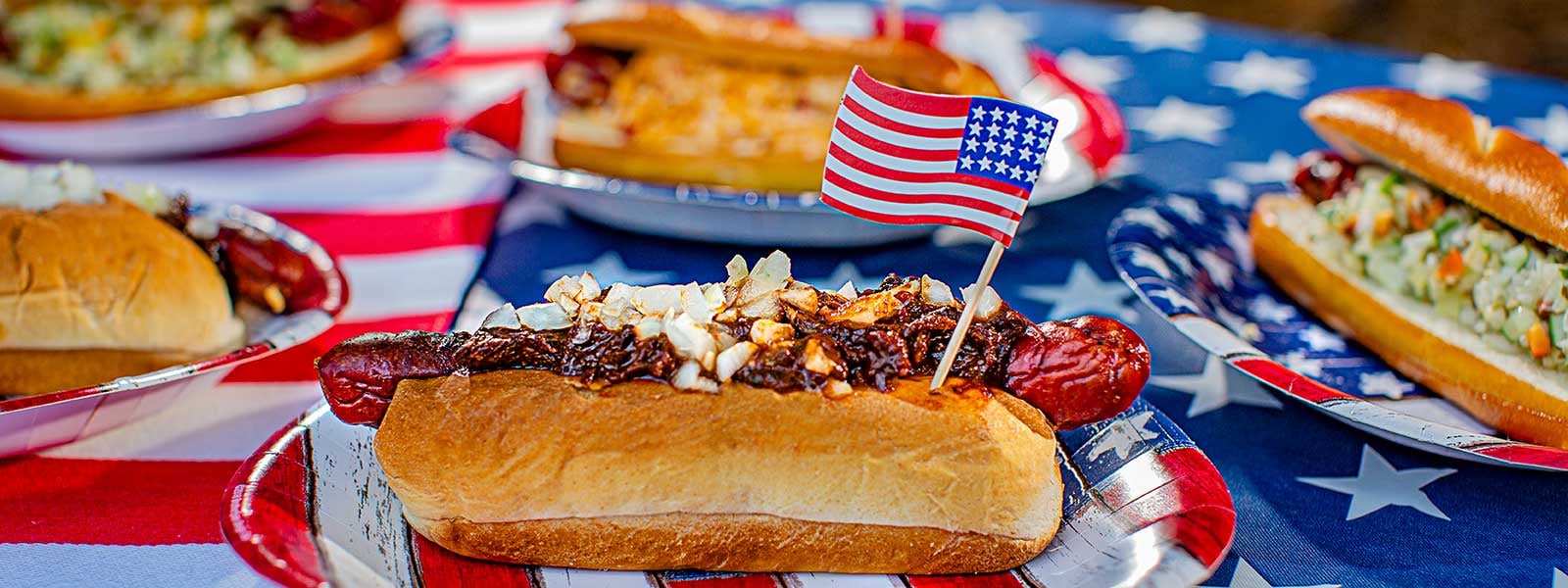 Brisket Chili Hot Dogs